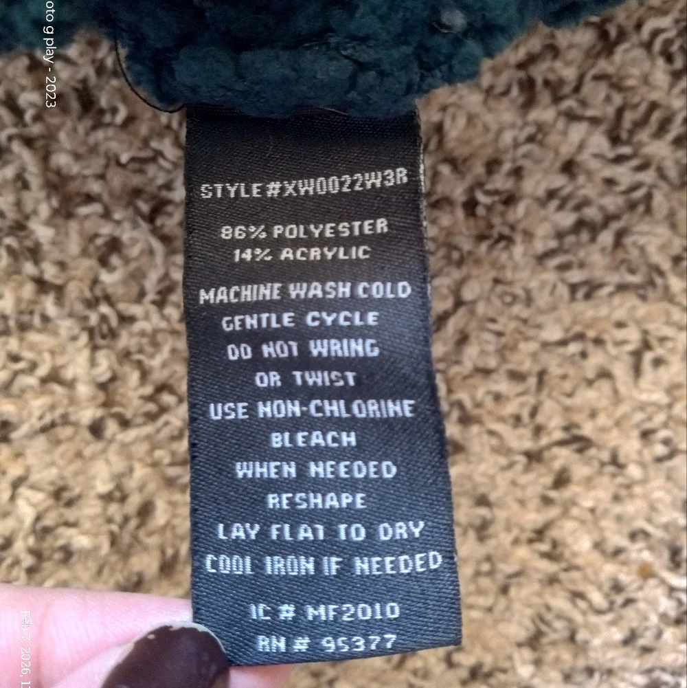 Anthropologie Sanctuary Women's Teddy Popover Sweater Crewneck Green Size Large - Picture 6 of 7